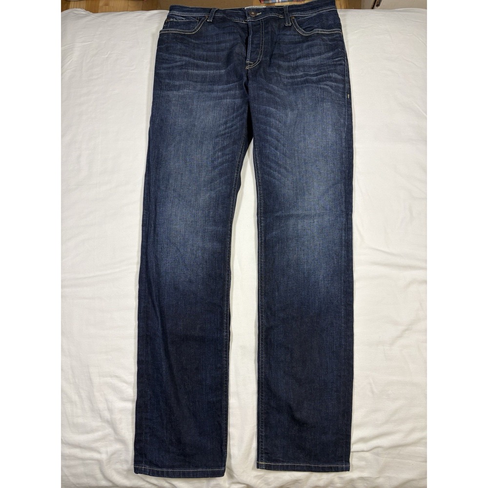 Jack & Jones Intelligence Clark Regular Fit Jeans Mens‎ 32x34 Blue Dark Wash